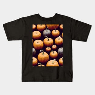 Halloween Pumpkins Pattern, model 3 Kids T-Shirt